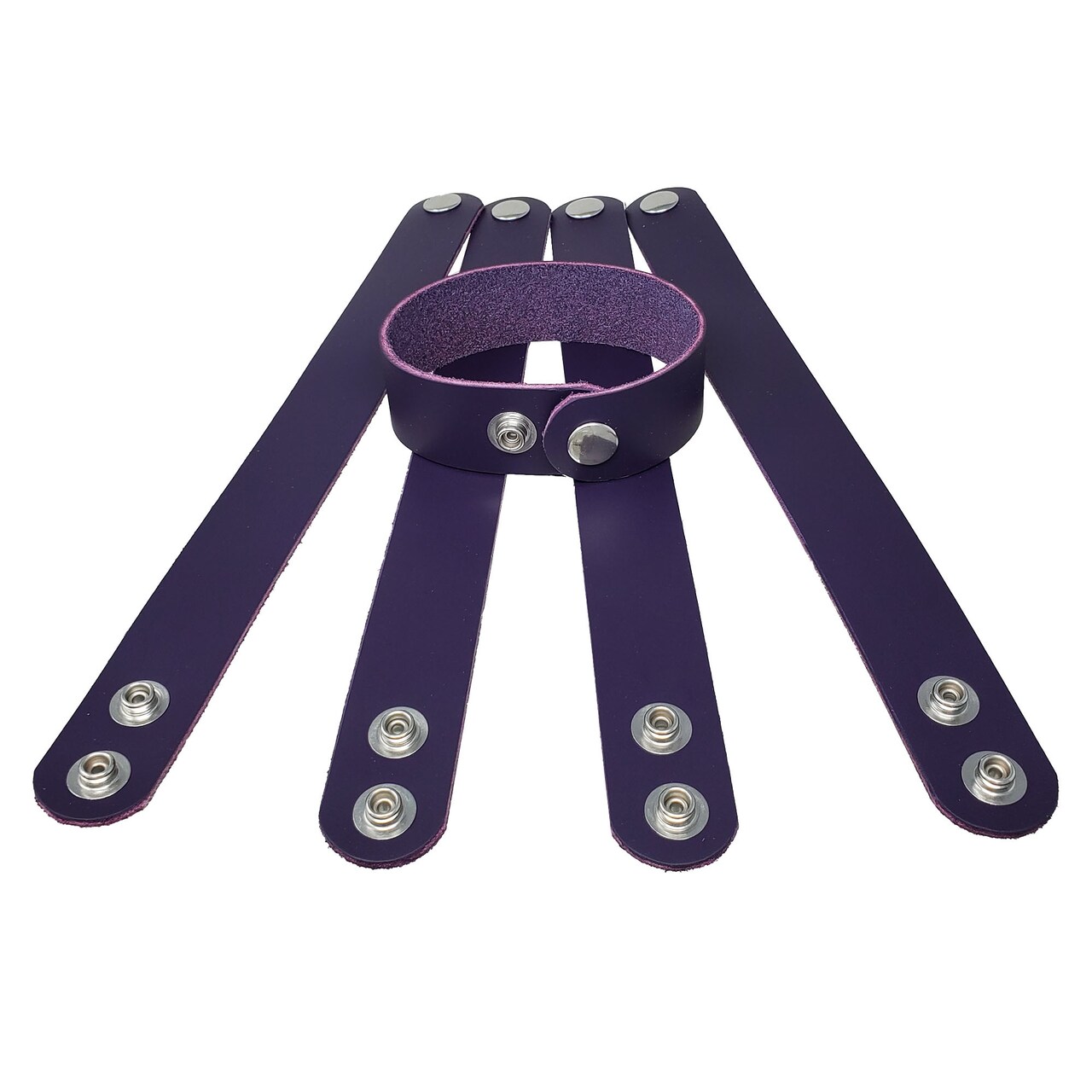 1" Adjustable Latigo Leather Bracelets – DIY Hot & Foil Stamping, Laser Engraving Blanks (6 Pack)